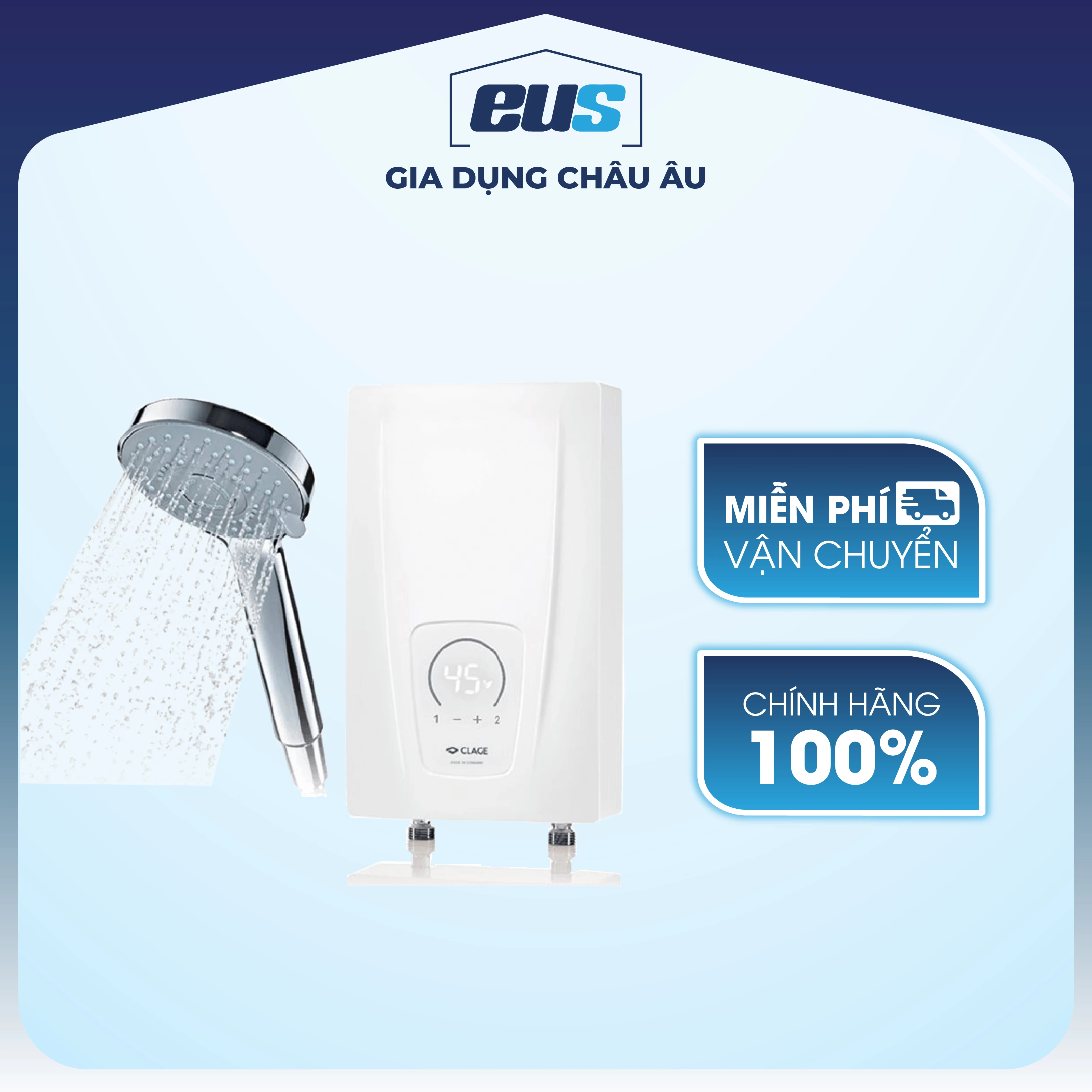 MÁY LÀM NƯỚC NÓNG TRỰC TIẾP CLAGE CEX9 PLUS