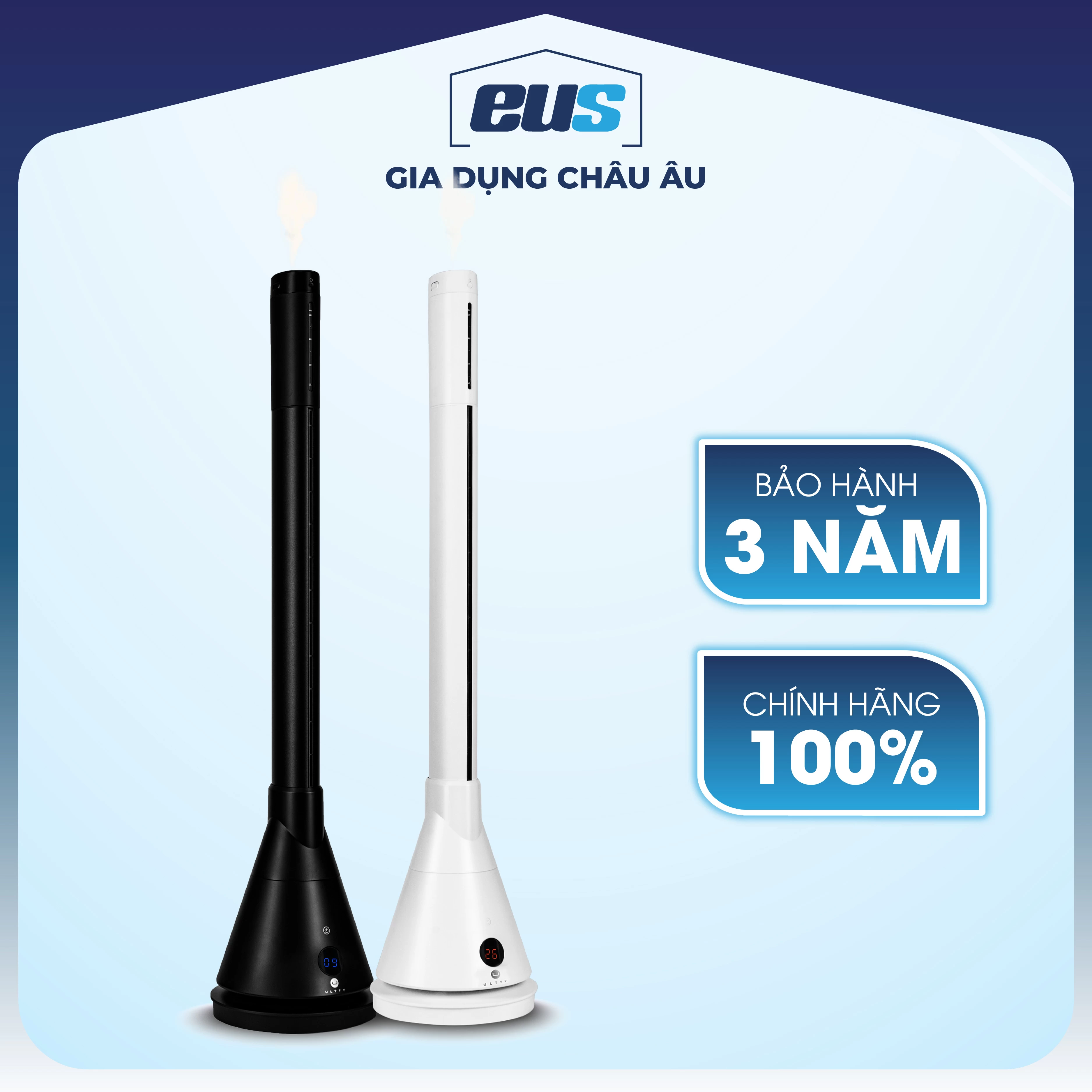 Quạt Tháp 2 Chiều Làm Mát, Sưởi Ấm và Bù Ẩm U ULTTY CR018HM