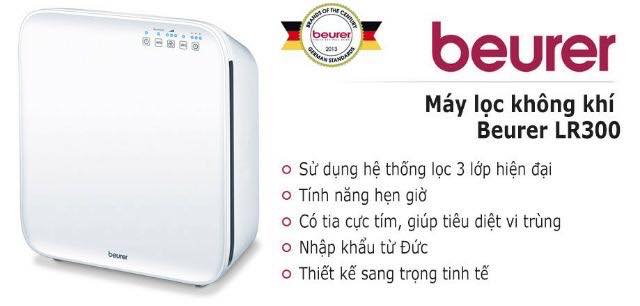 Sử dụng máy lọc không khí Beurer LR300 - Phương pháp phòng chống virut Corona hiệu quả nhất hiện nay!