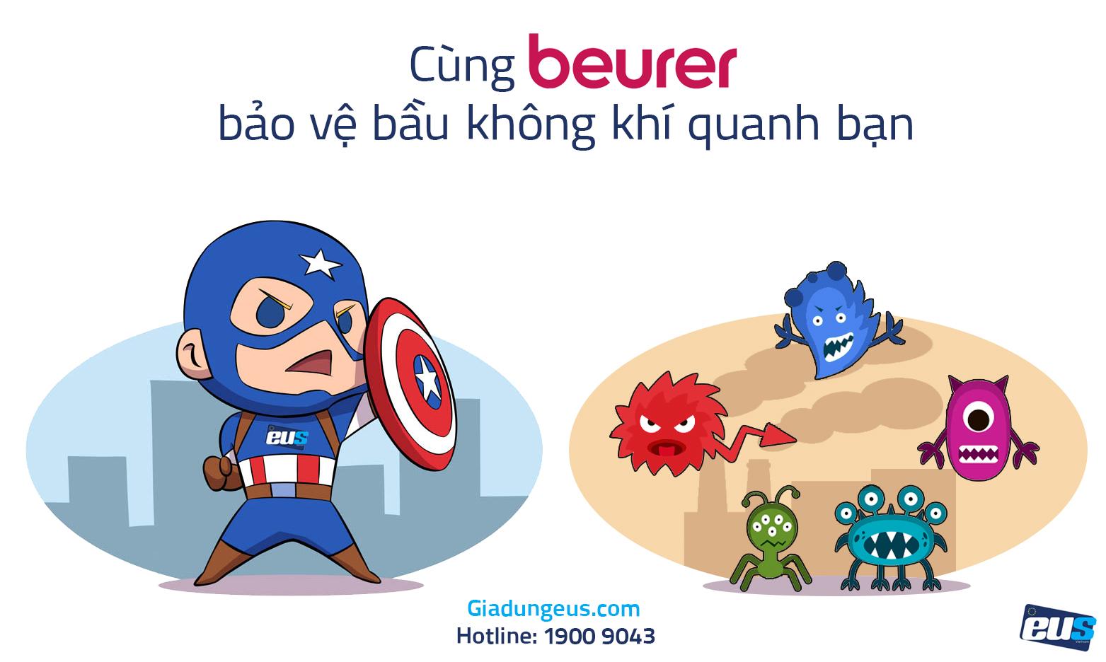 BEURER CÙNG BÉ CHIẾN ĐẤU VỚI BỤI BẨN Ô NHIỀM